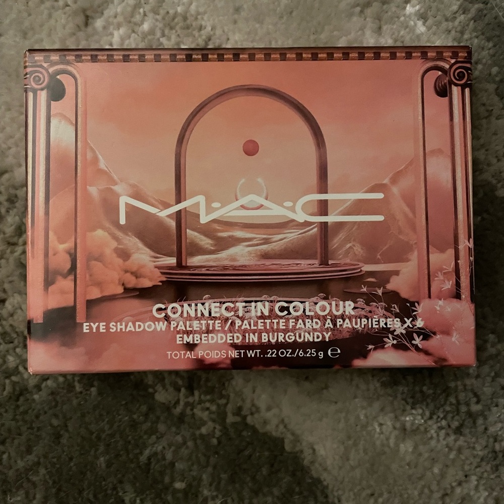 MAC Cosmetics Connect in Color eyeshadow palette “Embedded in burgundy.”